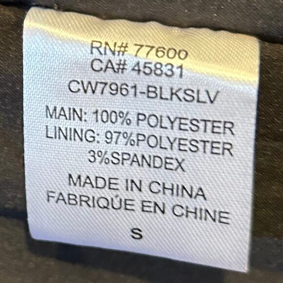 Chaser Lined With Reversible Sequins Open Front Jacket, Size S - Picture 6 of 7